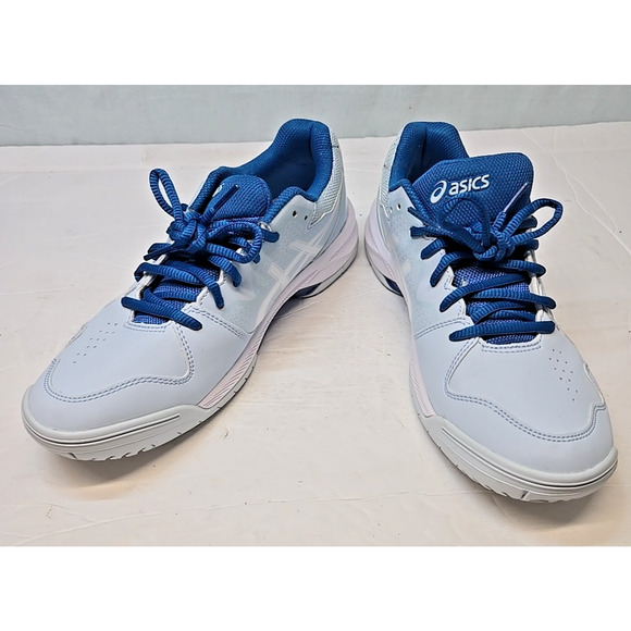 Asics Gel Dedicate 7 Shoes Womens sz 9 Sky Blue White Running Athletic Sneakers - Picture 1 of 12